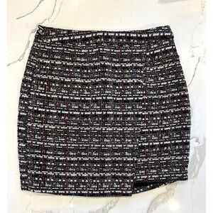 Heartloom Tweed Wrap Mini Skirt in Multi Size S